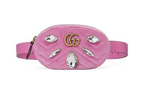 gucci pink velvet fanny pack|gucci fanny pack ioffer.